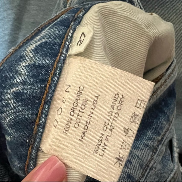 New DOEN SHEP JEANS LAVAL WASH blue size 27 100% cotton - Picture 6 of 6